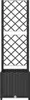 vidaXL Garten-Pflanzgefäß mit Spalier Schwarz 40 x 40 x 136 Produktbild-Vorschau 8