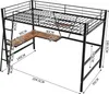 okwish Hochbett 90x200 cm, Bettgestell Metallbett Eisenbett Produktbild-Vorschau 4
