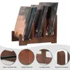 Vintage Schallplattenständer aus Holz – LP Regal für Tisch Produktbild-Vorschau 4