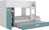 Etagenbett mit Kasten und - 3 x 90 x 190 cm - Weiß, natur Produktbild-Vorschau 8