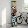 Relaxdays, portaball, dimensioni: 148,5 x 33 cm, 4 ruote Anteprima dell’immagine prodotto 6