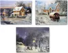 3 Stück LED Wandbilder Winterlandschaft Bilder beleuchtet Produktbild-Vorschau 1
