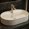 Lavabo Da Appoggio Rea Marcela 60 Vanilla Beige Anteprima dell’immagine prodotto 5