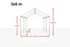 TOOLPORT Partyzelt Pavillon 3x6 m in weiß PE Plane 350 N Produktbild-Vorschau 5