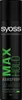 A black can of Syoss Max Hold Hairspray with green and white text. Podgląd zdjęcia produktu