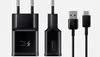 A black Samsung fast charger and USB-C cable are displayed against a white background. Produktbild-Vorschau