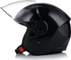 A black LS2 jet helmet with a clear visor is shown against a white background. Voir les images du produit