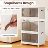 COSTWAY 213 L Skladacie úložné boxy, 3-poschodové Náhľad obrázku produktu 5