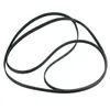A black V-ribbed belt is shown against a white background. Produktbild-Vorschau