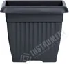 Blumentopf Blumenkübel Kunststoff Square Anthrazit 37 x 37 Produktbild-Vorschau 3