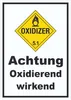Schild Oxidierend wirkend Oxidizer entzündend hochkant A0 Produktbild-Vorschau 1