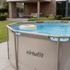 Piscina rotonda VirtuFit Ø 366 x 100 cm, beige, con pompa Anteprima dell’immagine prodotto 2