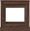 vidaXL Obudowa kominka brązowy dąb 90x30x90 cm materiał Podgląd zdjęcia produktu 4