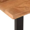 vidaXL Lavica 160 cm z masívneho dreva akácie a ocele Náhľad obrázku produktu 3