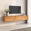 Lowboard TECCA 180 cm hängend aus Massivholz, Eiche Finish Produktbild-Vorschau 3