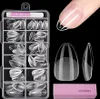 Nageltips für Gelnägel, Venares 120 Stück Kurze Mandel Produktbild-Vorschau 1