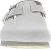 A front view of a white Birkenstock shoe. Produktbild-Vorschau