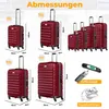 KESSER® 4tlg. Hartschalenkofferset Reisekofferset S-M-L-XL, Produktbild-Vorschau 2