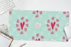 MuchoWow® Mauspad Mousepad Herzen - Muster - Pastell 60x30 Produktbild-Vorschau 6
