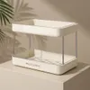 WELLHAUS - Organizador de cocina de 2 niveles, color beige, Vista previa de la imagen del producto 2