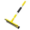 A yellow and silver window squeegee with a telescopic handle against a white background. Podgląd zdjęcia produktu