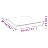 vidaXL Coussin pour chaise de jardin 2 pcs. Bleu 50x50x3 cm Voir les images du produit 7