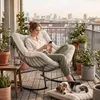 tectake® Schaukelstuhl Tami 93 x 99,5 x 89 cm Produktbild-Vorschau 8