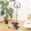 HOMCOM Stepper z kierownicą, rower treningowy do domu, mały Podgląd zdjęcia produktu 2
