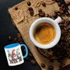 Kobolde mit bunten Mützen Kaffeebecher in hellblau Produktbild-Vorschau 3