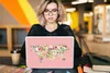 MuchoWow® Laptop Aufkleber Sticker Cover Weltkarte - Rosen Produktbild-Vorschau 5