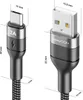 Close-up view of two USB cables with dimensions indicated. Produktbild-Vorschau