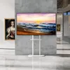 A TV stand in a modern art gallery setting. Anteprima dell’immagine prodotto