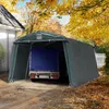 Garagenzelt Unterstand Lagerzelt 3,3x4,7 m in dunkelgrün, Produktbild-Vorschau 2