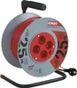 Prodlužovací kabel na bubnu 25 m / 4 zásuvky / červený / PVC / 230 V / 1,5 mm2 Náhled obrázku produktu