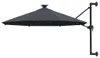 vidaXL Sonnenschirm zur Wandmontage mit LEDs 300 cm Produktbild-Vorschau 8