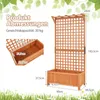 COSTWAY Blumenkasten mit Spalier & Dach, Pflanzkasten Produktbild-Vorschau 3