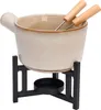 Porzellan-Fondue mit Brenner 450 ml + 2 Gabeln Produktbild-Vorschau 7