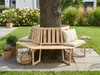 Baumbank 360° 6-Eckig aus Tannenholz, ca. 205 x 178 x 90 cm Produktbild-Vorschau 12