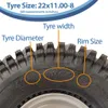 22x11.00-8 Open Centre P308 ATV Trailer Kit kola nápravy a Náhled obrázku produktu 4
