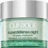 A close-up studio shot of a Clinique Superdefense Night Recovery Moisturizer jar. Produktbild-Vorschau