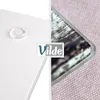 A split image showing a close-up of a glass cutting board with a textured surface and a white surface with a clear bumper. Náhľad obrázku produktu