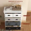 Komoda HOMCOM s 5 zásuvkami, do spálne, biela Náhľad obrázku produktu 4