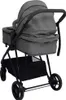 vidaXL 3-in-1 Kinderwagen Hellgrau und Schwarz Stahl Produktbild-Vorschau 9