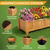 Coemo Hochbeet großes Kräuterbeet Holz mit Pflanzfolie 90 x Produktbild-Vorschau 2