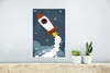 MuchoWow® Poster Illustration - Rakete - Kinder 20x40 cm - Produktbild-Vorschau 5