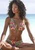 LASCANA Triangel-Bikini-Top Malia salbei-pink bedruckt Produktbild-Vorschau 2