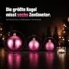 Weihnachtskugeln Set ONBEST Pink 128-teilig – bruchsichere Produktbild-Vorschau 7