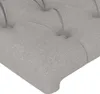 vidaXL Kopfteil Hellgrau 90 x 7 x 118/128 cm Stoff Produktbild-Vorschau 4