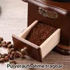 Manuelle Kaffeegewürzmühle aus Holz – Vintage Kaffeemühle Produktbild-Vorschau 6