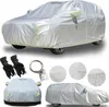 A collage of images showing a car cover and its accessories. Produktbild-Vorschau